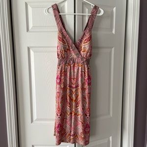 INC Size XL Dress multi-colored but pink primarily.